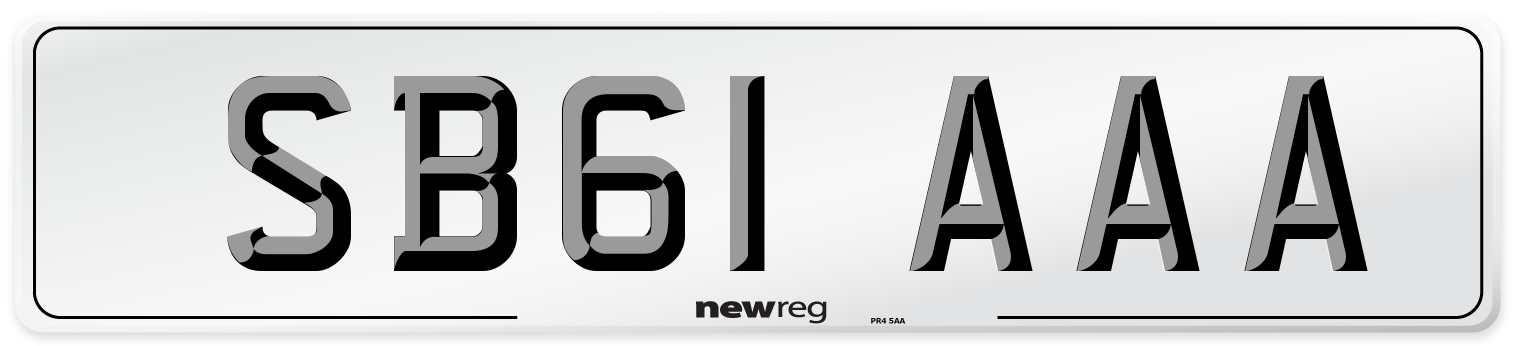 SB61 AAA Number Plate from New Reg